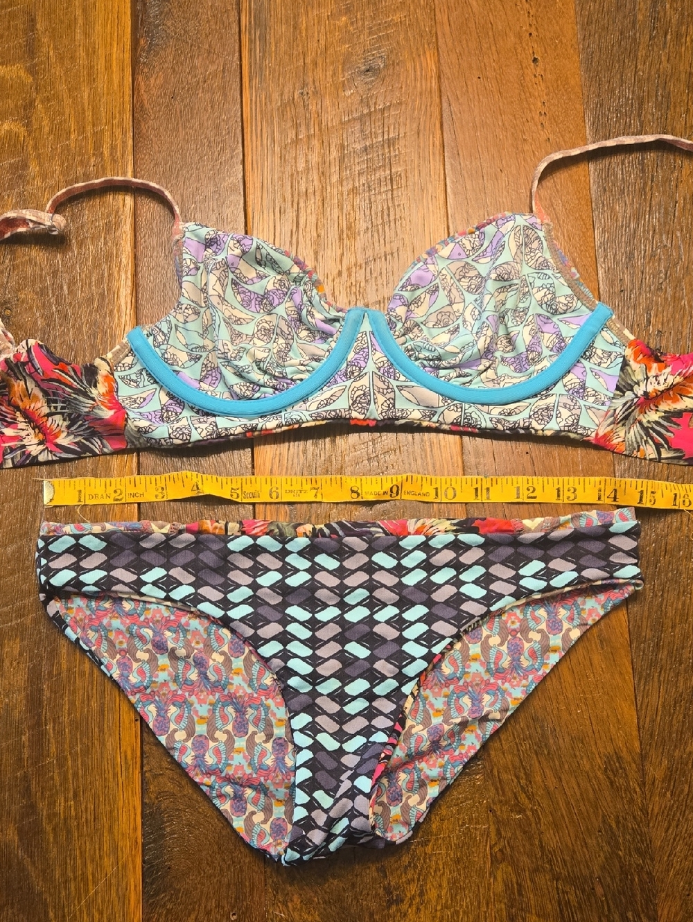 Maaji SMALL Patterned Reversible Bikini Set, PLEASE READ